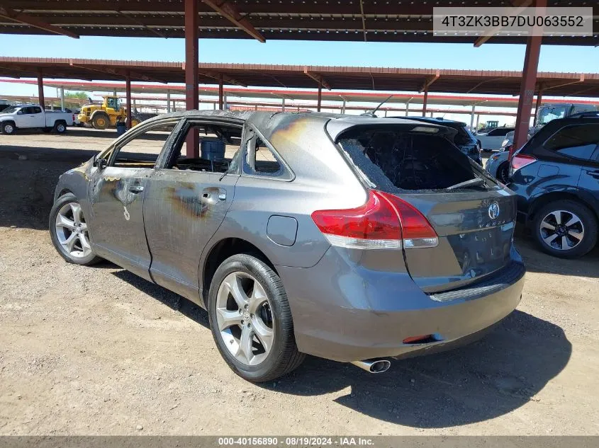 2013 Toyota Venza Xle V6 VIN: 4T3ZK3BB7DU063552 Lot: 40156890