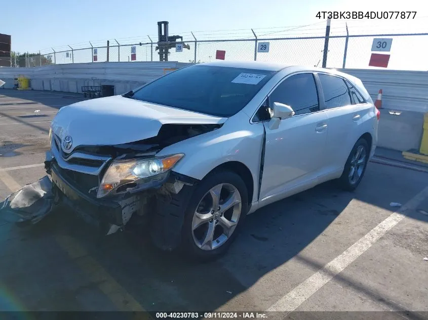 2013 Toyota Venza Le V6 VIN: 4T3BK3BB4DU077877 Lot: 40230783