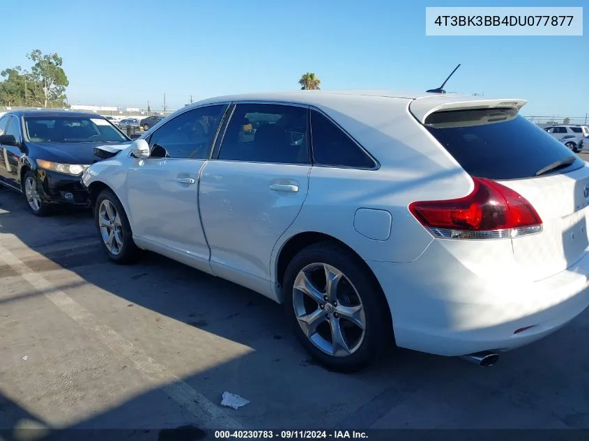 2013 Toyota Venza Le V6 VIN: 4T3BK3BB4DU077877 Lot: 40230783