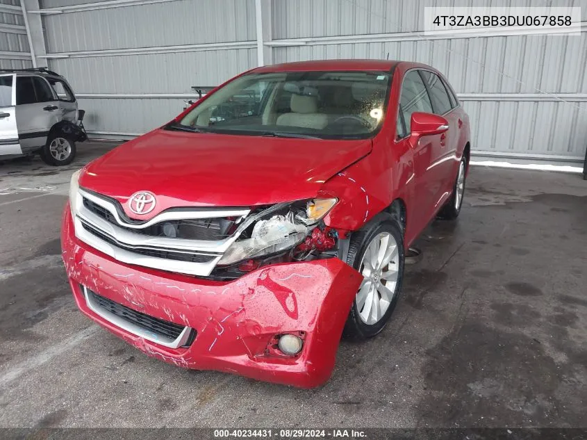 2013 Toyota Venza Le VIN: 4T3ZA3BB3DU067858 Lot: 40234431