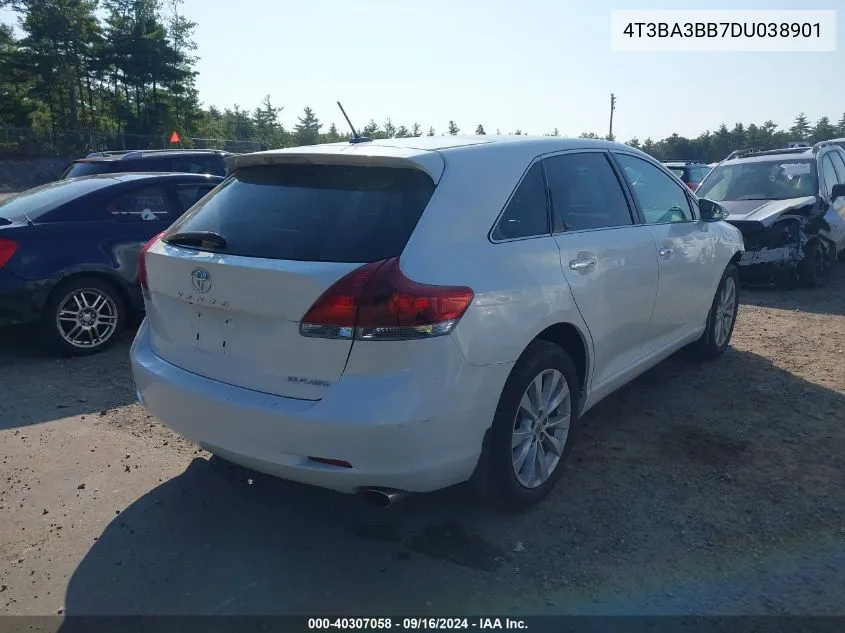 2013 Toyota Venza Xle VIN: 4T3BA3BB7DU038901 Lot: 40307058