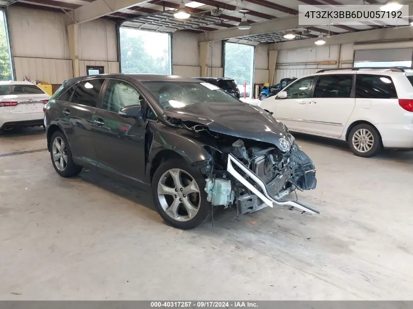 4T3ZK3BB6DU057192 2013 Toyota Venza Xle V6