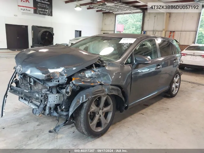 2013 Toyota Venza Xle V6 VIN: 4T3ZK3BB6DU057192 Lot: 40317257