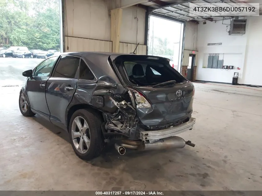 4T3ZK3BB6DU057192 2013 Toyota Venza Xle V6