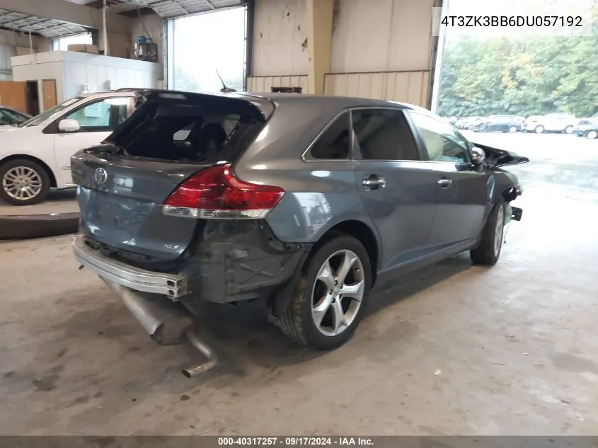 4T3ZK3BB6DU057192 2013 Toyota Venza Xle V6