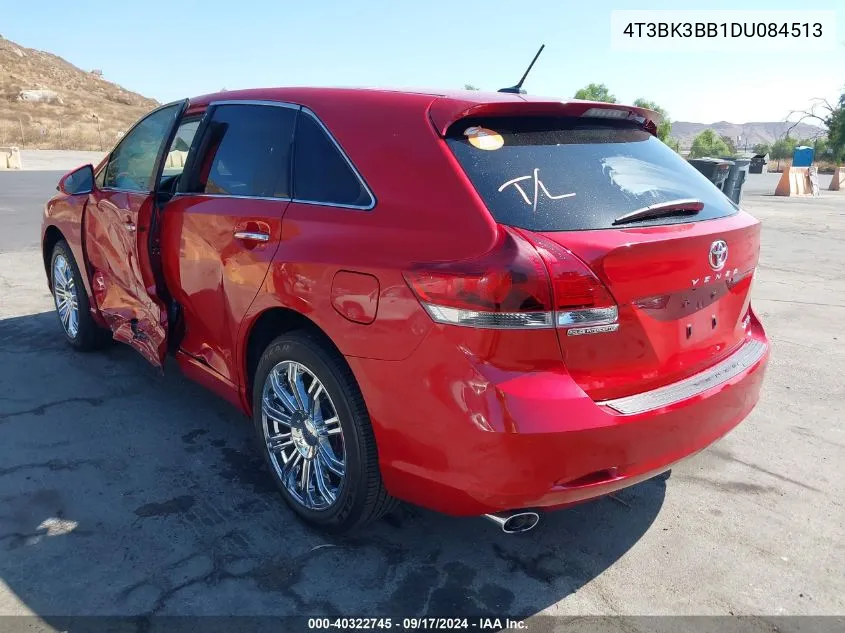 2013 Toyota Venza Xle V6 VIN: 4T3BK3BB1DU084513 Lot: 40322745