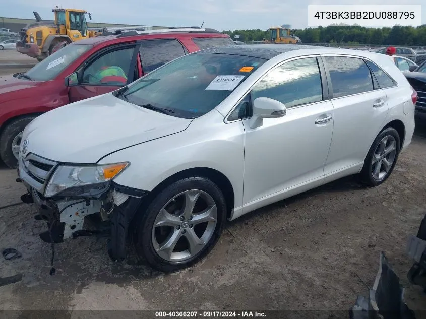 2013 Toyota Venza Le/Xle/Limited VIN: 4T3BK3BB2DU088795 Lot: 40366207