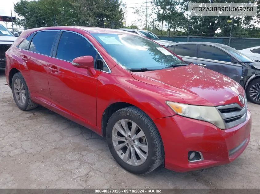 2013 Toyota Venza Le VIN: 4T3ZA3BB9DU069758 Lot: 40370325