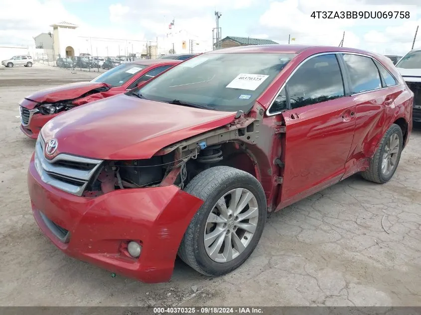 2013 Toyota Venza Le VIN: 4T3ZA3BB9DU069758 Lot: 40370325