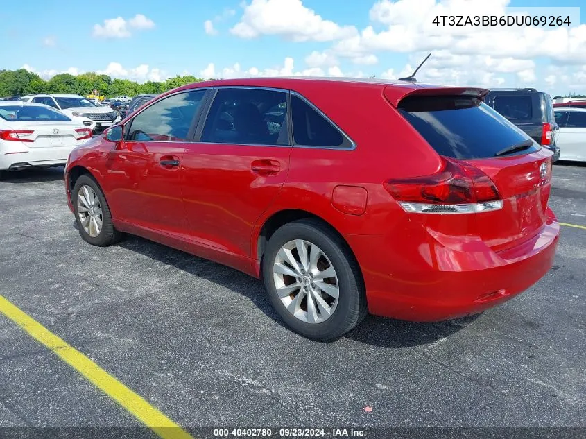 2013 Toyota Venza Le VIN: 4T3ZA3BB6DU069264 Lot: 40402780