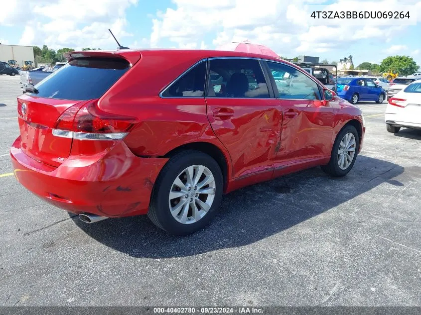 2013 Toyota Venza Le VIN: 4T3ZA3BB6DU069264 Lot: 40402780