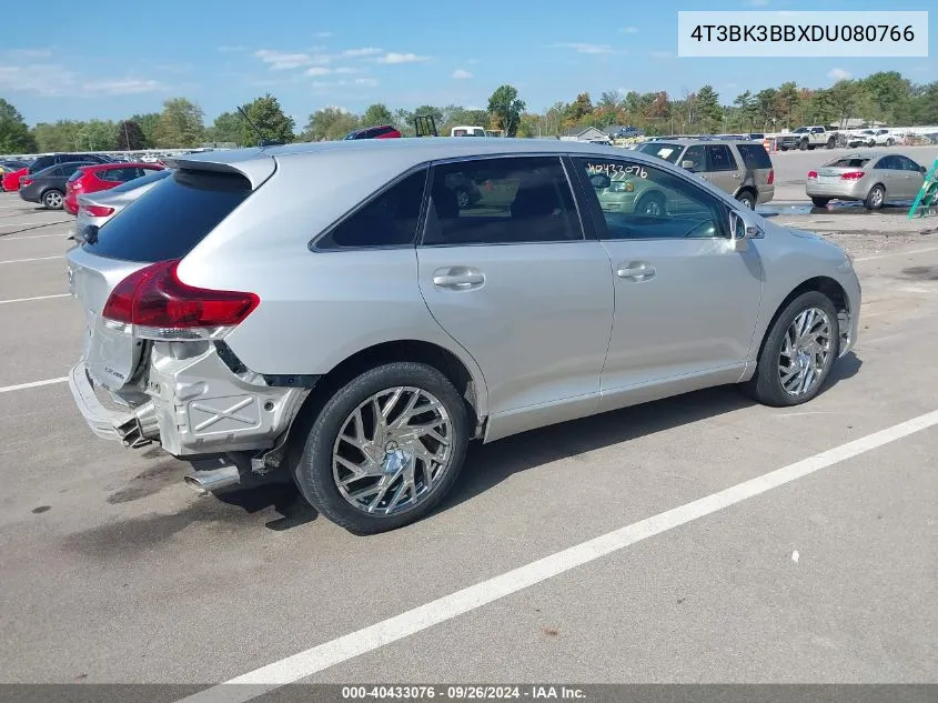 2013 Toyota Venza Le V6 VIN: 4T3BK3BBXDU080766 Lot: 40433076