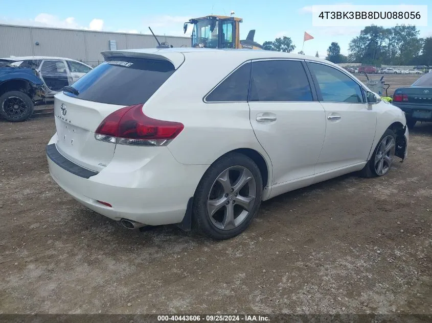 2013 Toyota Venza Base V6 VIN: 4T3BK3BB8DU088056 Lot: 40443606