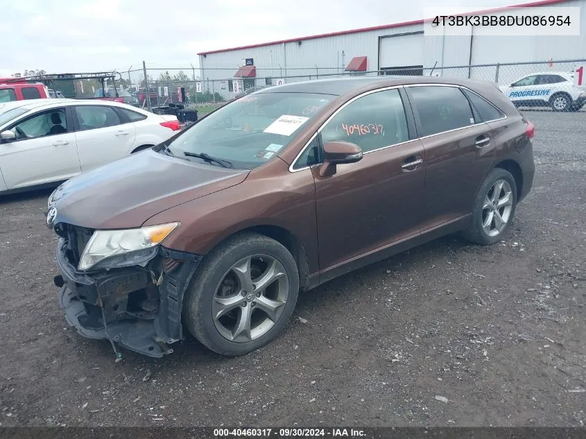 4T3BK3BB8DU086954 2013 Toyota Venza Le/Xle/Limited