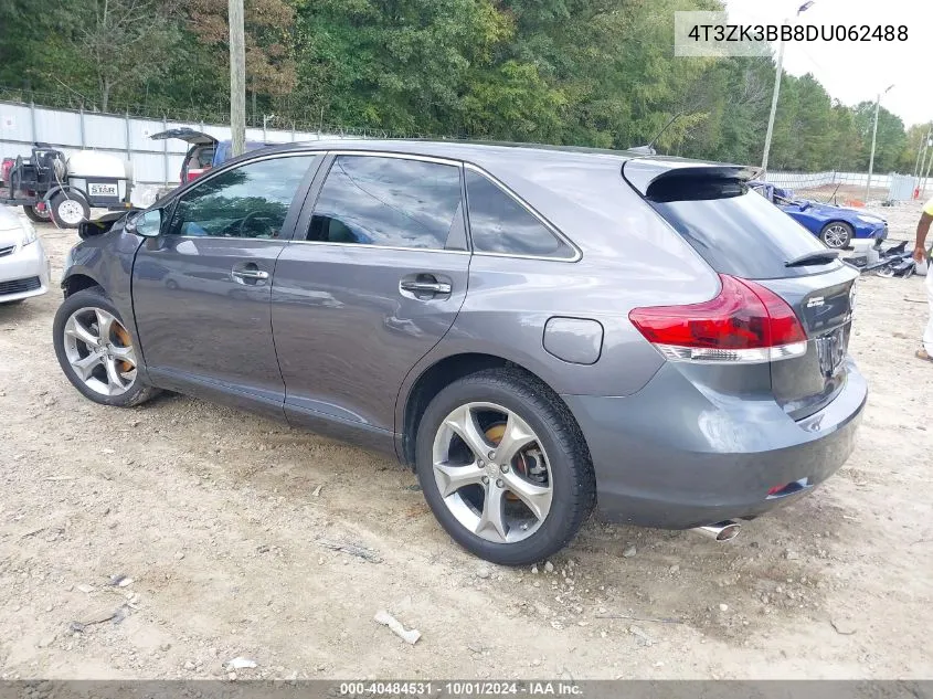 4T3ZK3BB8DU062488 2013 Toyota Venza Le/Xle/Limited