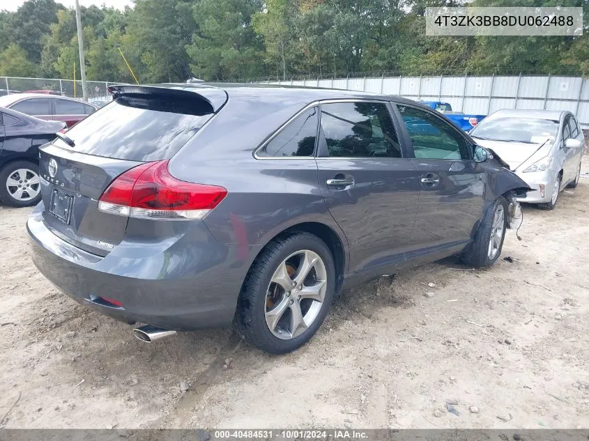 2013 Toyota Venza Le/Xle/Limited VIN: 4T3ZK3BB8DU062488 Lot: 40484531