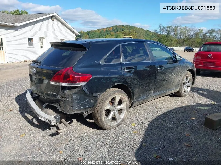 2013 Toyota Venza Xle V6 VIN: 4T3BK3BB8DU091880 Lot: 40524772