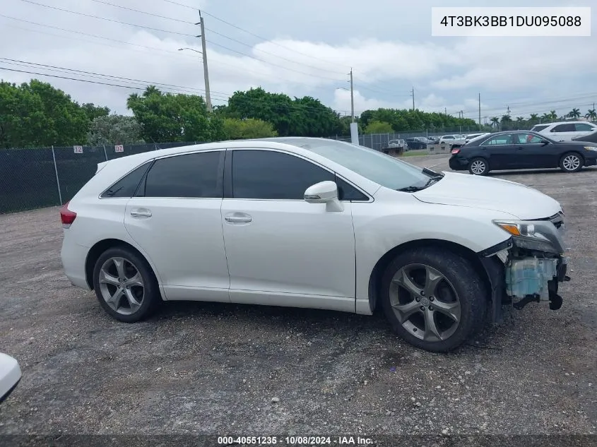 2013 Toyota Venza Limited V6 VIN: 4T3BK3BB1DU095088 Lot: 40551235