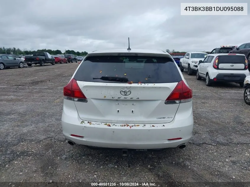 2013 Toyota Venza Limited V6 VIN: 4T3BK3BB1DU095088 Lot: 40551235