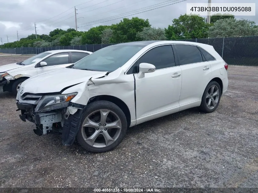 2013 Toyota Venza Limited V6 VIN: 4T3BK3BB1DU095088 Lot: 40551235