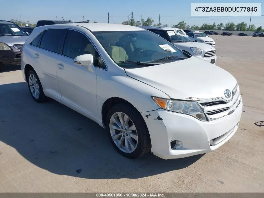 2013 Toyota Venza Le VIN: 4T3ZA3BB0DU077845 Lot: 40561056