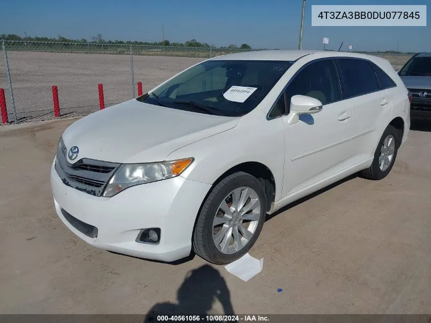 2013 Toyota Venza Le VIN: 4T3ZA3BB0DU077845 Lot: 40561056