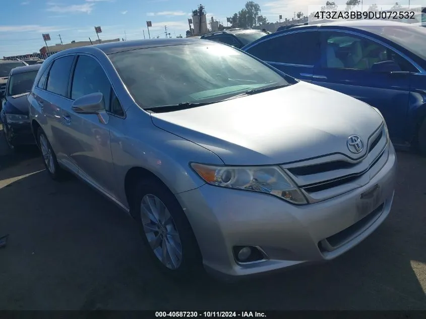 2013 Toyota Venza Le/Xle VIN: 4T3ZA3BB9DU072532 Lot: 40587230