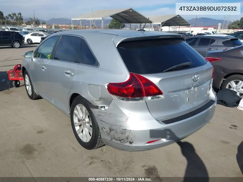 2013 Toyota Venza Le/Xle VIN: 4T3ZA3BB9DU072532 Lot: 40587230