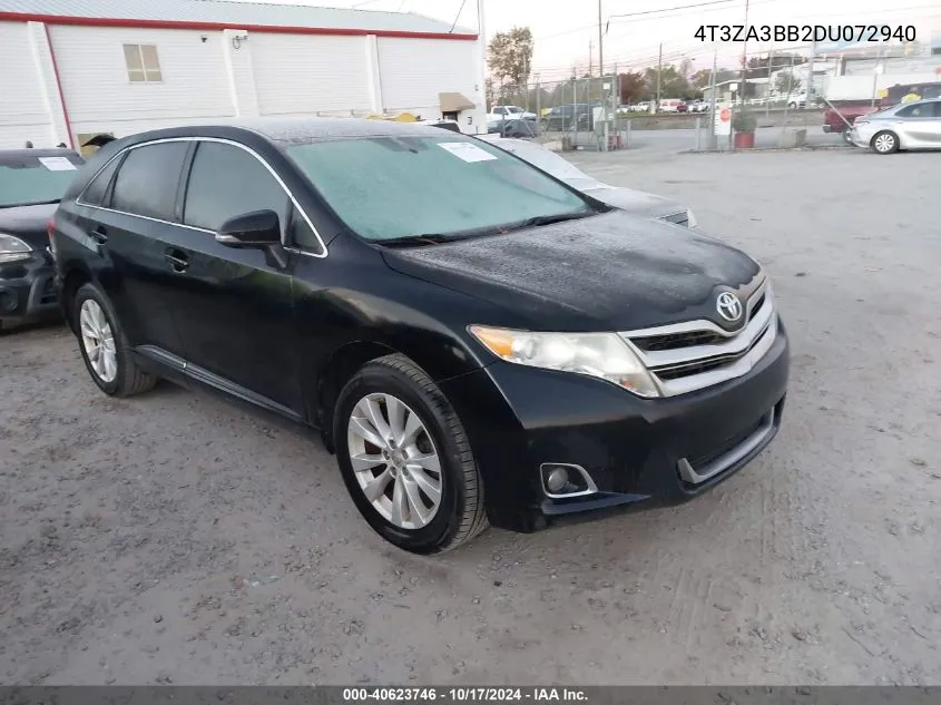 2013 Toyota Venza Le VIN: 4T3ZA3BB2DU072940 Lot: 40623746