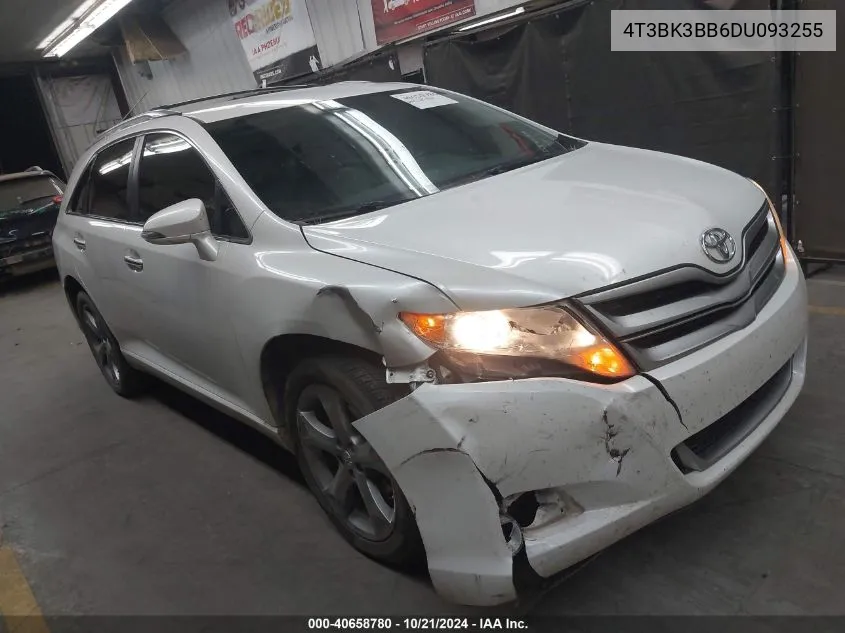 2013 Toyota Venza Xle V6 VIN: 4T3BK3BB6DU093255 Lot: 40658780