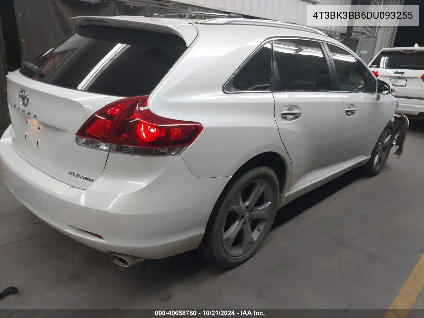 2013 Toyota Venza Xle V6 VIN: 4T3BK3BB6DU093255 Lot: 40658780