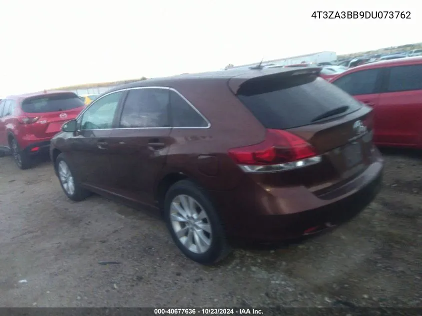 2013 Toyota Venza Le VIN: 4T3ZA3BB9DU073762 Lot: 40677636