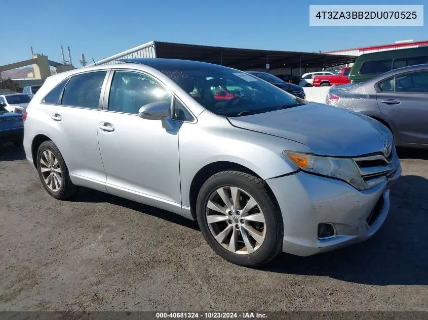 2013 Toyota Venza Le/Xle VIN: 4T3ZA3BB2DU070525 Lot: 40681324