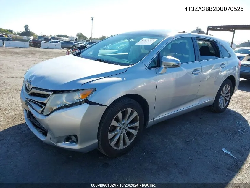 2013 Toyota Venza Le/Xle VIN: 4T3ZA3BB2DU070525 Lot: 40681324