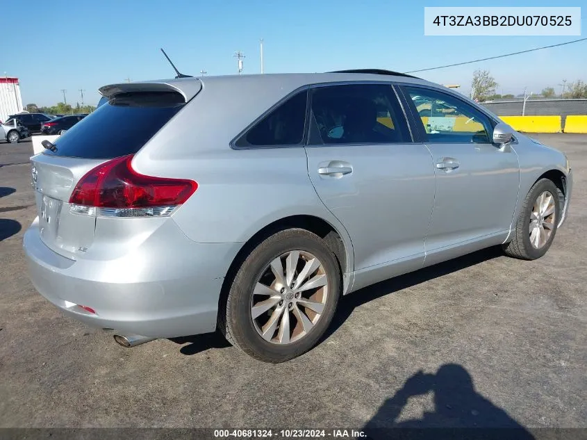 2013 Toyota Venza Le/Xle VIN: 4T3ZA3BB2DU070525 Lot: 40681324