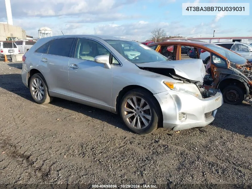 2013 Toyota Venza Xle VIN: 4T3BA3BB7DU039031 Lot: 40698894