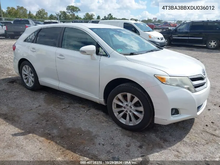 4T3BA3BBXDU036012 2013 Toyota Venza Le