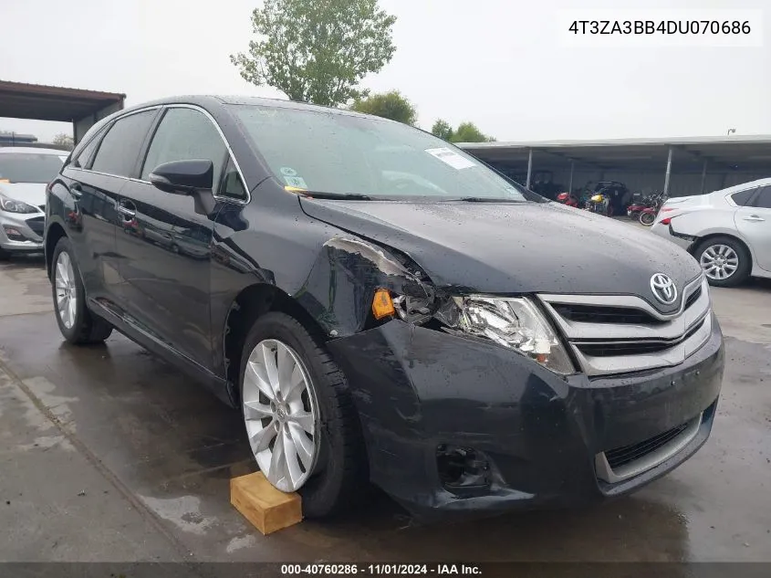 2013 Toyota Venza Xle VIN: 4T3ZA3BB4DU070686 Lot: 40760286