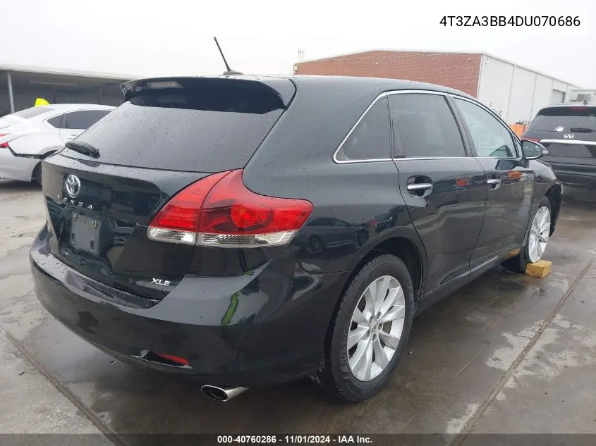 2013 Toyota Venza Xle VIN: 4T3ZA3BB4DU070686 Lot: 40760286