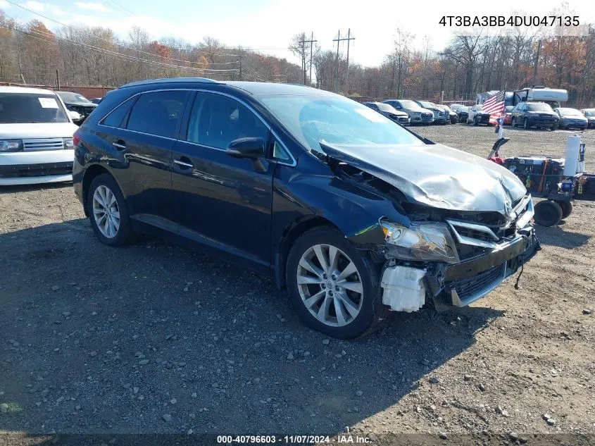 2013 Toyota Venza Xle VIN: 4T3BA3BB4DU047135 Lot: 40796603