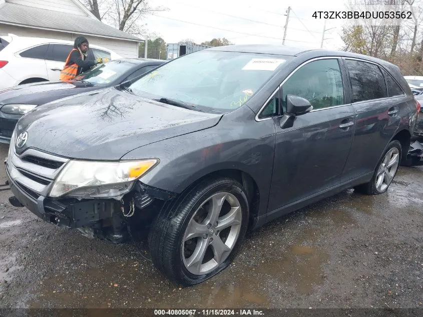 2013 Toyota Venza Xle V6 VIN: 4T3ZK3BB4DU053562 Lot: 40805067