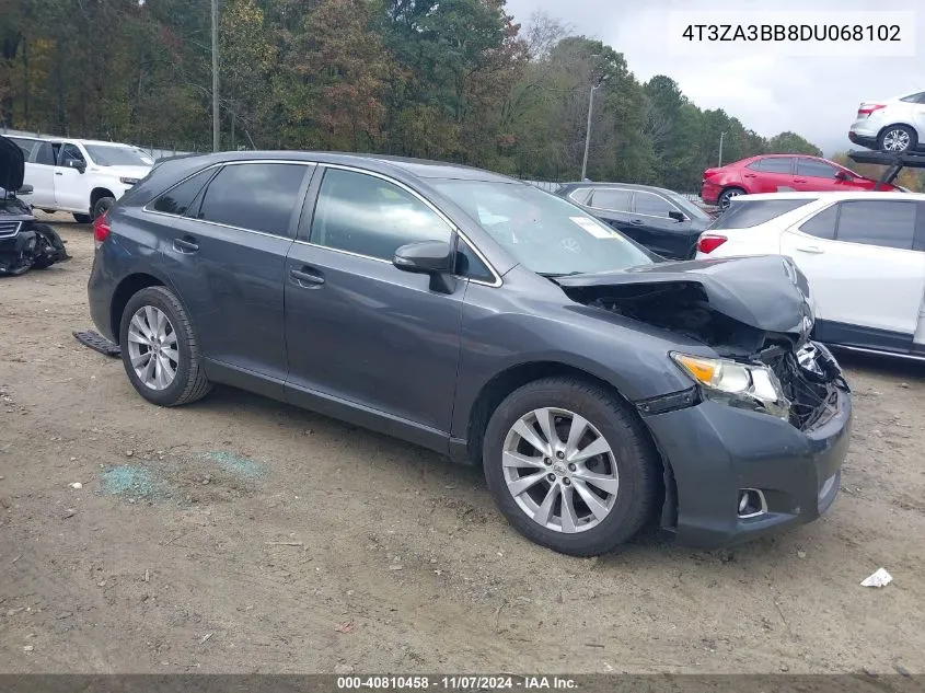 2013 Toyota Venza Le VIN: 4T3ZA3BB8DU068102 Lot: 40810458