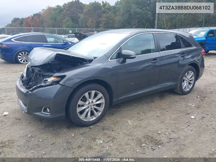 2013 Toyota Venza Le VIN: 4T3ZA3BB8DU068102 Lot: 40810458