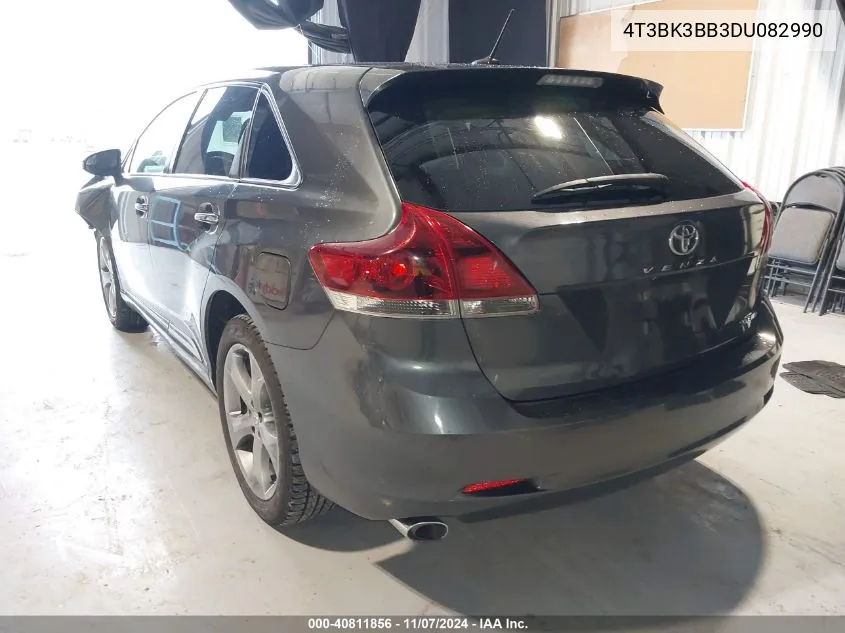 2013 Toyota Venza Xle V6 VIN: 4T3BK3BB3DU082990 Lot: 40811856