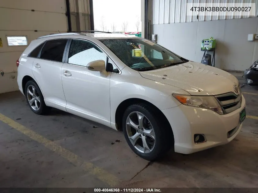 2013 Toyota Venza Le V6 VIN: 4T3BK3BB0DU090027 Lot: 40846368