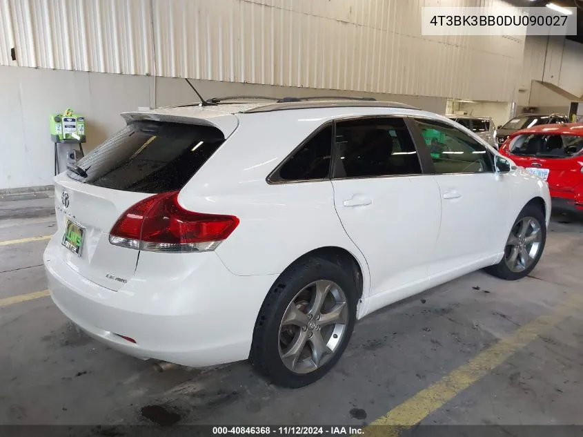 2013 Toyota Venza Le V6 VIN: 4T3BK3BB0DU090027 Lot: 40846368