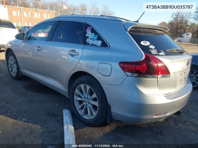 2013 Toyota Venza Le VIN: 4T3BA3BB9DU035787 Lot: 40856392