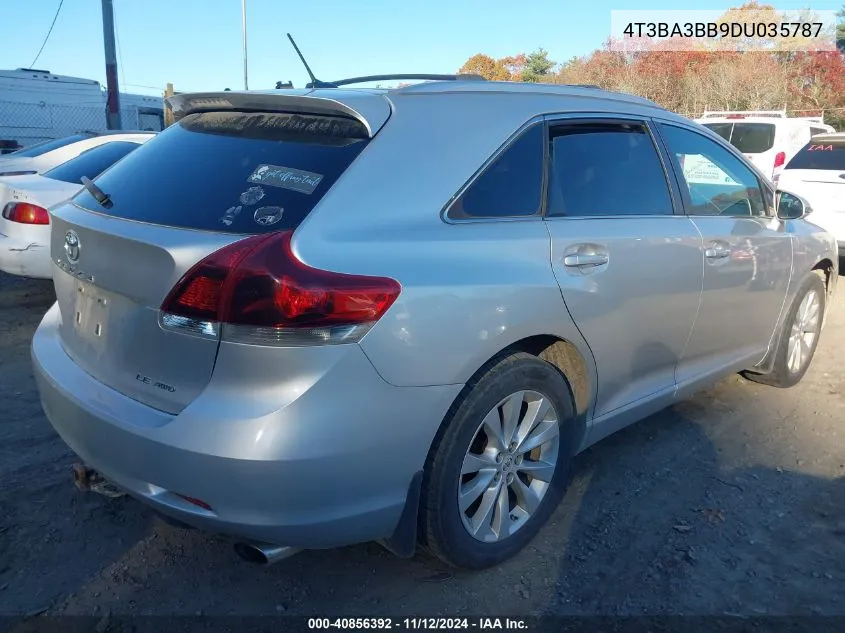 2013 Toyota Venza Le VIN: 4T3BA3BB9DU035787 Lot: 40856392