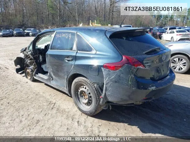 2014 Toyota Venza VIN: 4T3ZA3BB5EU081861 Lot: 11993548