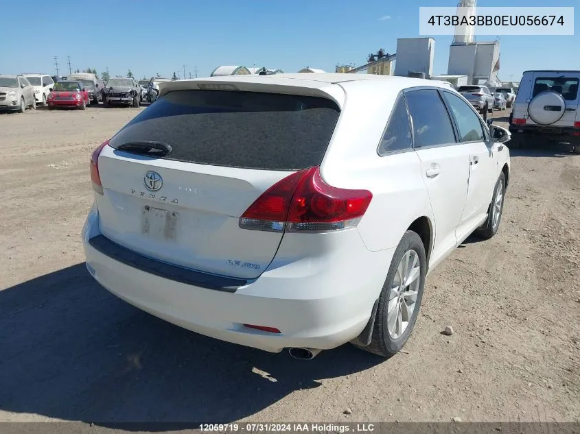 4T3BA3BB0EU056674 2014 Toyota Venza Le/Xle